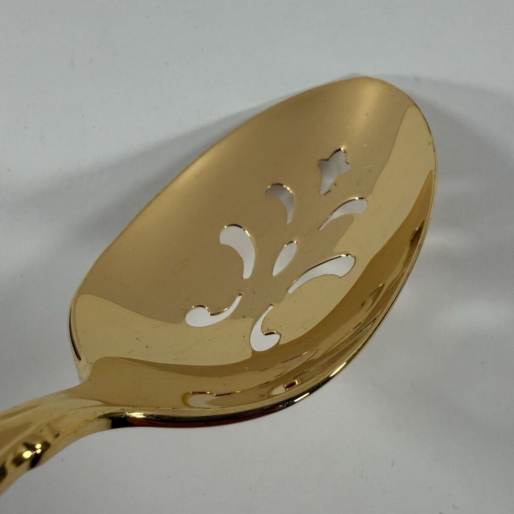 Oneida Community GOLD BEETHOVEN Golden Slotted Serving Spoon Replacement